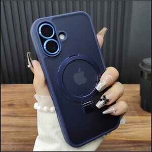 Navy Blue MagSafe Kickstand Case